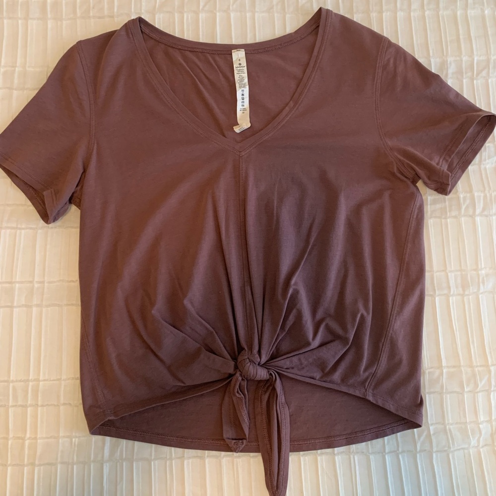 Lululemon Women's V-Neck Tie-Front T Shirt